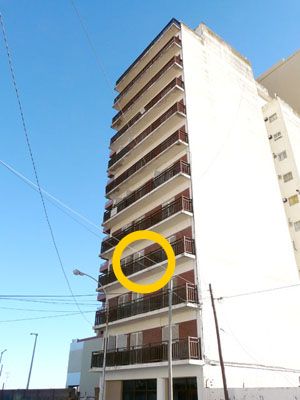 Monoambiente con balcón - Vista al mar - Departamento en Necochea